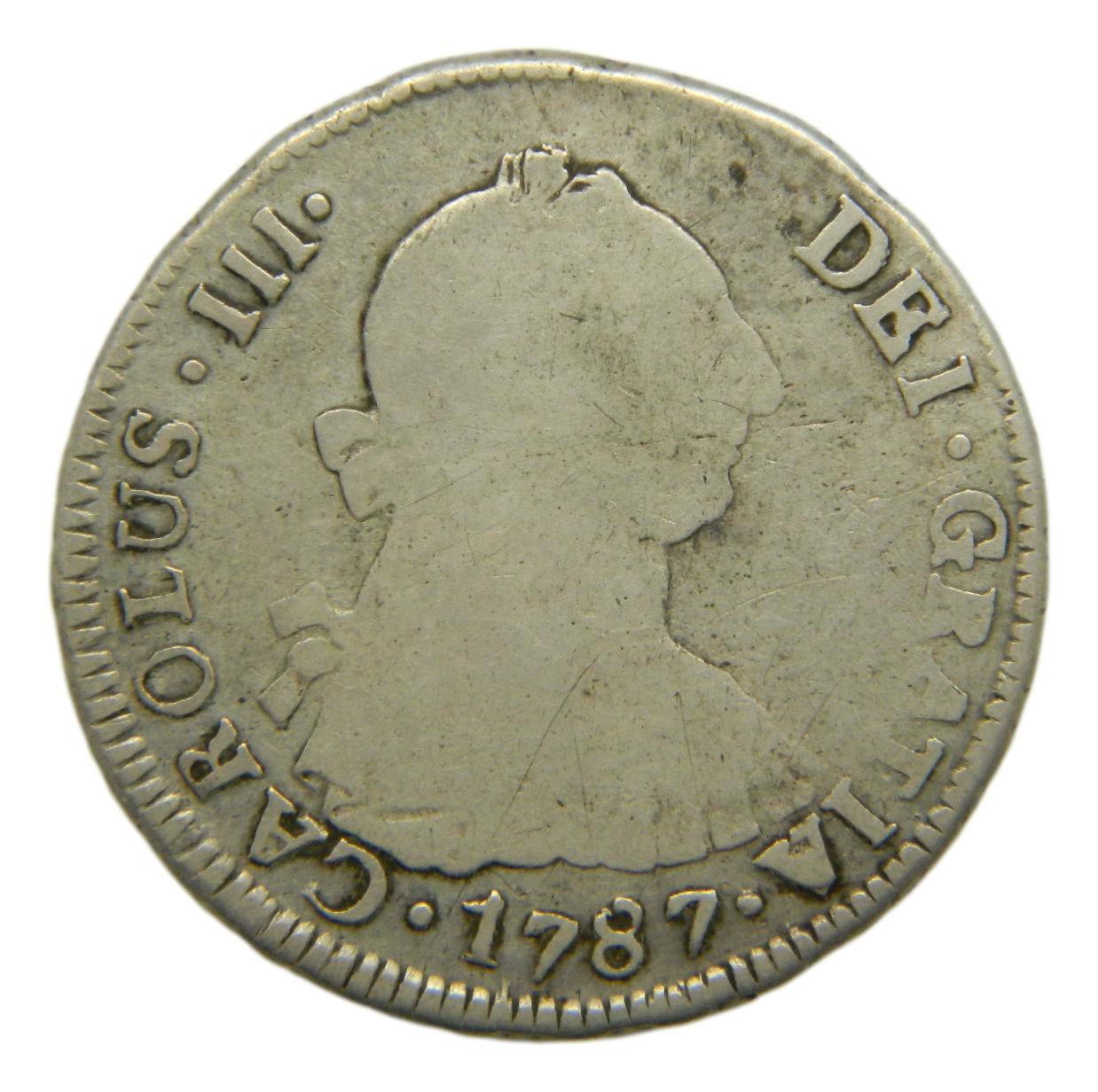 1787 PR - CARLOS III - 2 REALES - POTOSI