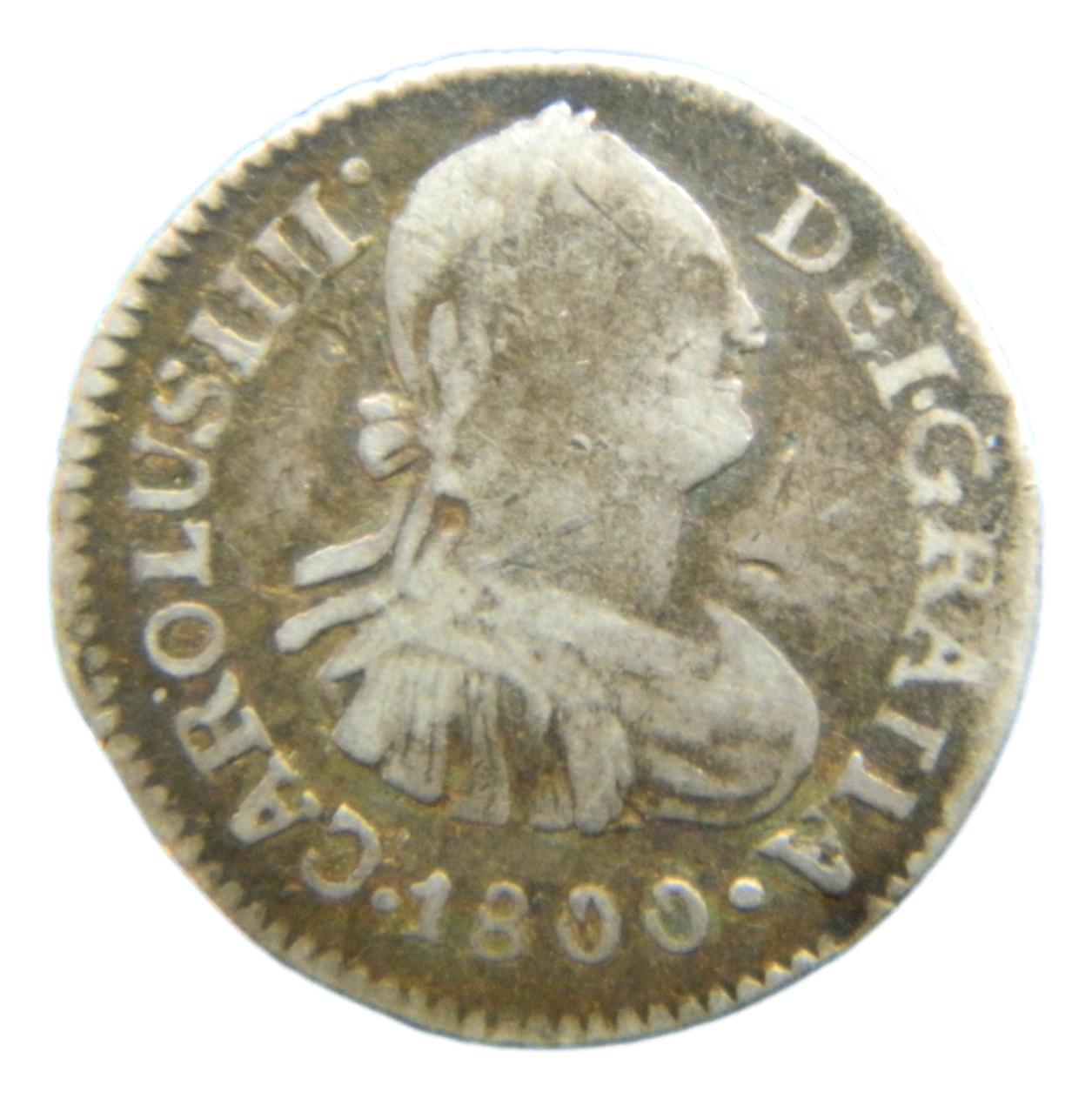 1800 M - CARLOS IV - 1/2 REAL - GUATEMALA - S8