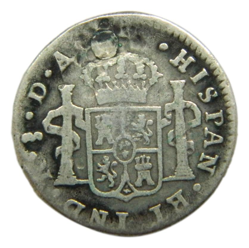 1794 DA - CARLOS IV - 1/2 REAL - SANTIAGO