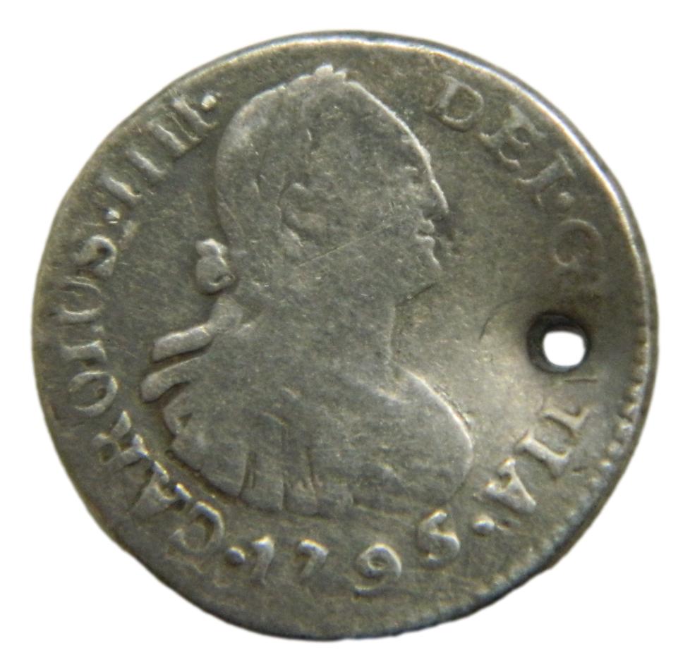 1795 M - CARLOS IV - 1/2 REAL - GUATEMALA