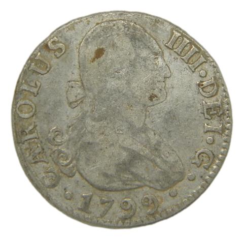 1799 CN - CARLOS IV - 2 REALES - SEVILLA