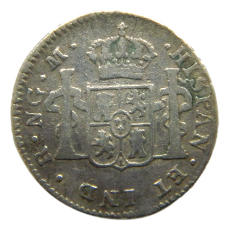 1806 M - CARLOS IV - 1/2 REAL - GUATEMALA