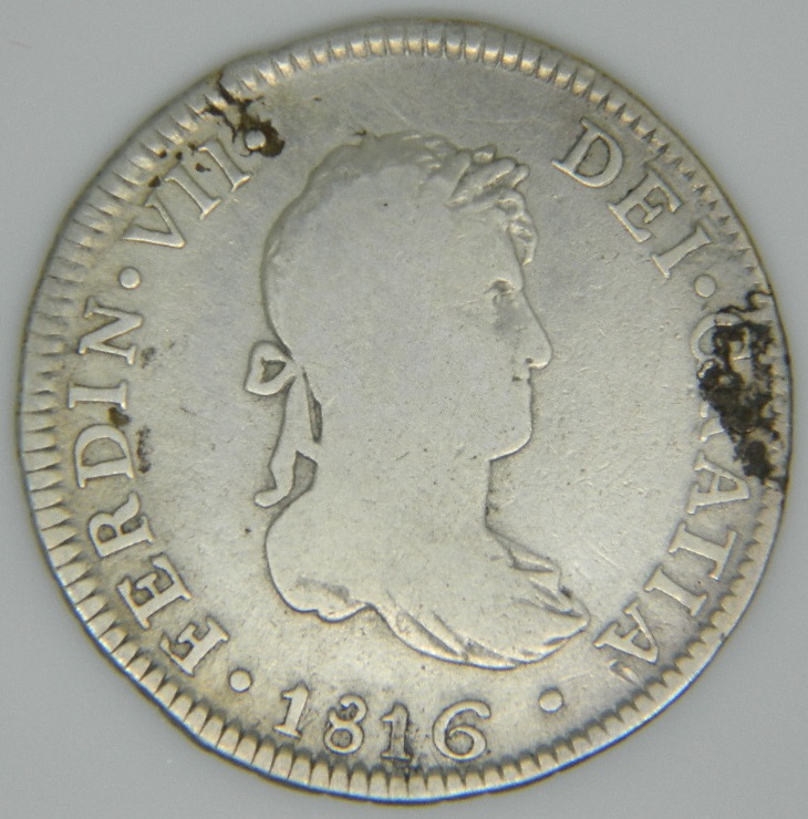 1816 JP - FERNANDO VII - 2 REALES - LIMA