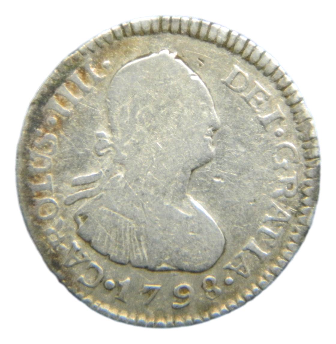 1798 M - CARLOS IV - 1/2 REAL - GUATEMALA - S8