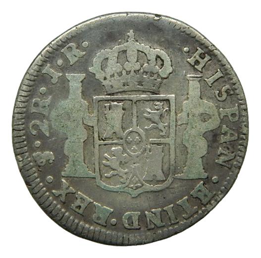 1775 JR - CARLOS III - 2 REALES - POTOSI