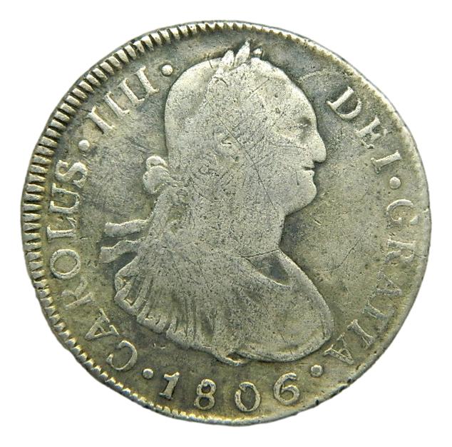 1806 M - CARLOS IV - 4 REALES - GUATEMALA