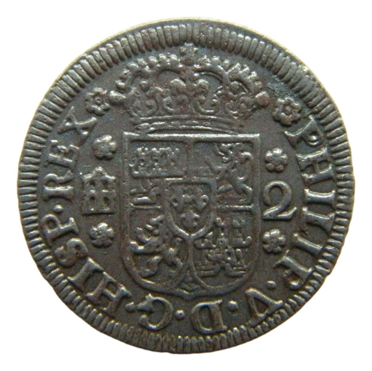 1746 - FELIPE V - 2 MARAVEDIS - SEGOVIA - S6