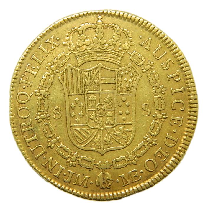 1772 JM - CARLOS III - 8 ESCUDOS - LIMA