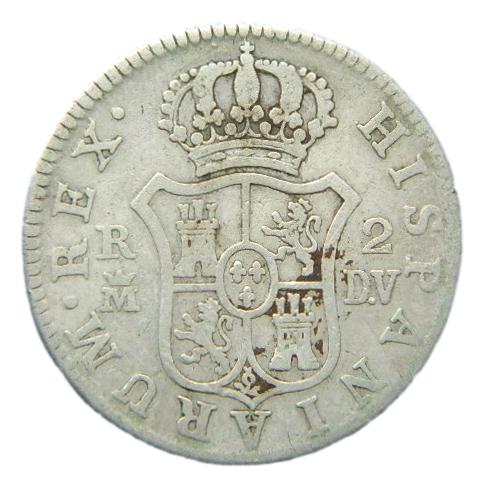 1785 DV - CARLOS III - 2 REALES - MADRID