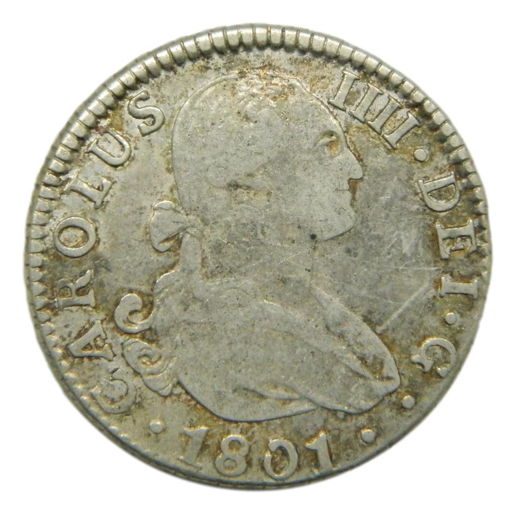 1801 - CARLOS IV - 2 REALES - SEVILLA - CN