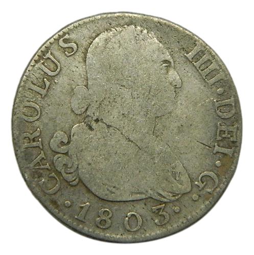 1803 FA - CARLOS IV - 2 REALES - MADRID