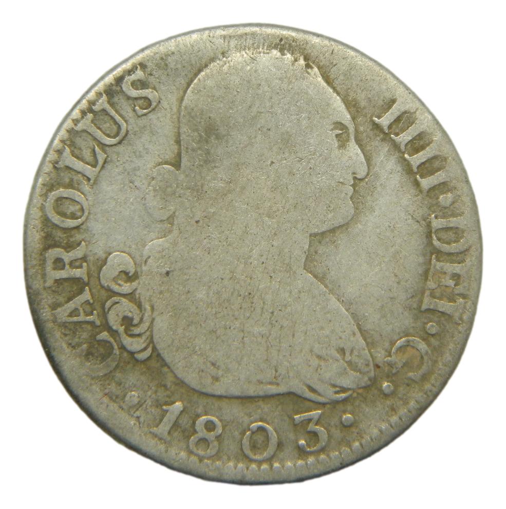 1803 FA - CARLOS IV - 2 REALES - MADRID