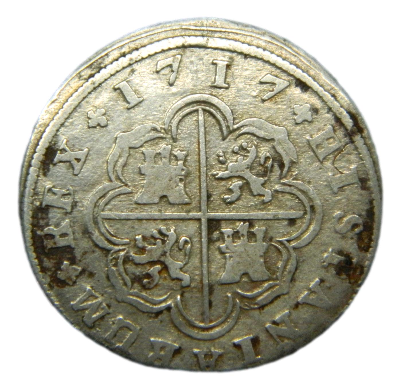 1717 J - FELIPE V - 2 REALES - MADRID - S8