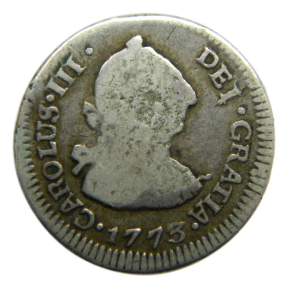 1773 P - CARLOS III - 1/2 REAL - GUATEMALA