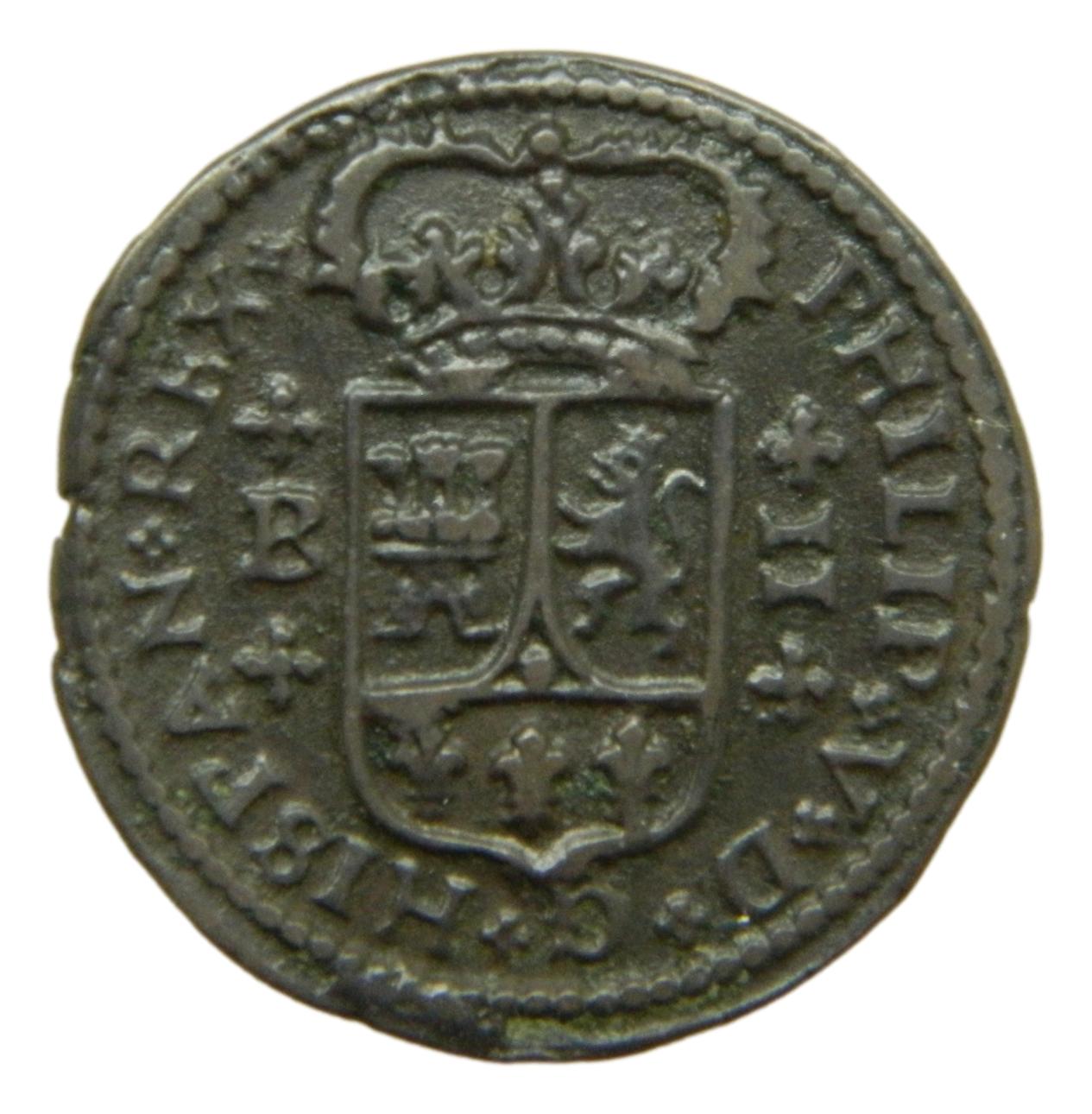 1790 - FELIPE V - 2 MARAVEDIS - BARCELONA - S8