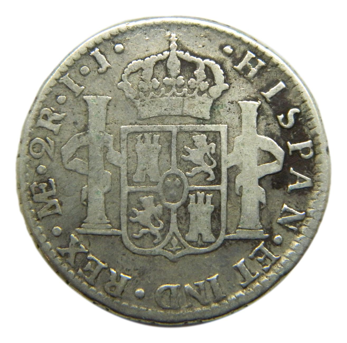 1799 IJ - CARLOS IV - 2 REALES - LIMA