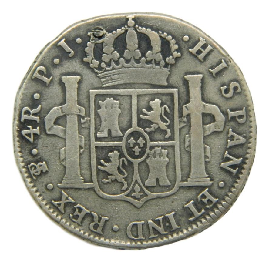 1820 PJ - FERNANDO VII - 4 REALES - POTOSI