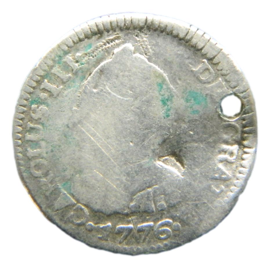 1776 P - CARLOS III - 1/2 REAL - GUATEMALA