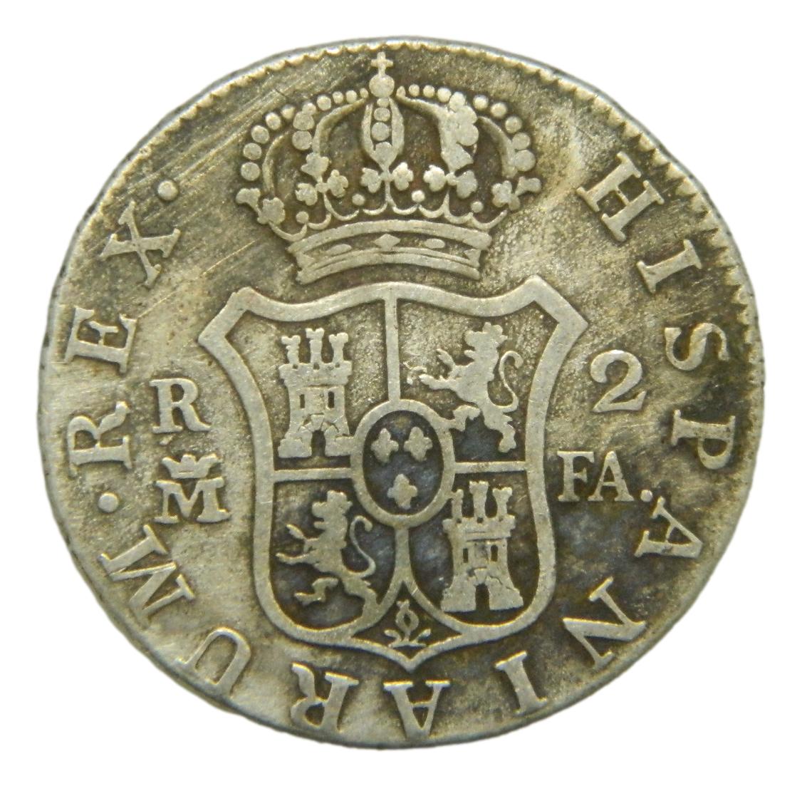 1804 FA - CARLOS IV - 2 REALES - MADRID