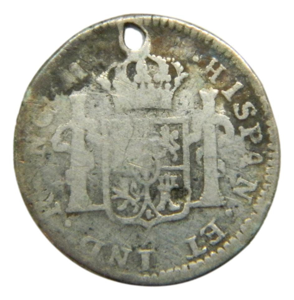 1796 M - CARLOS IV - 1/2 REAL - GUATEMALA