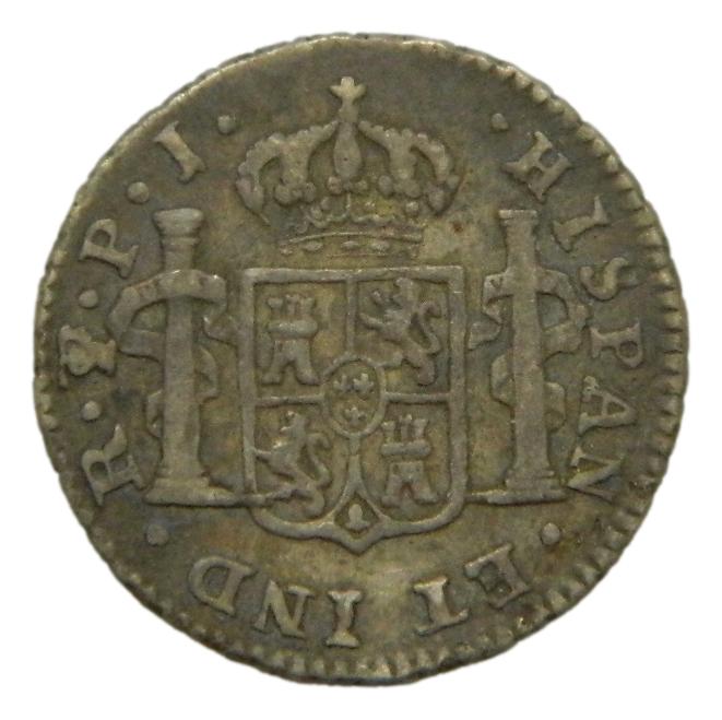 1808 - CARLOS IV - 1/2 REAL - POTOSI - PJ 