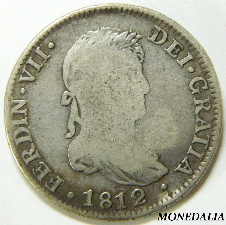 1812 - FERNANDO VII - 4 REALES - CADIZ - PLATA