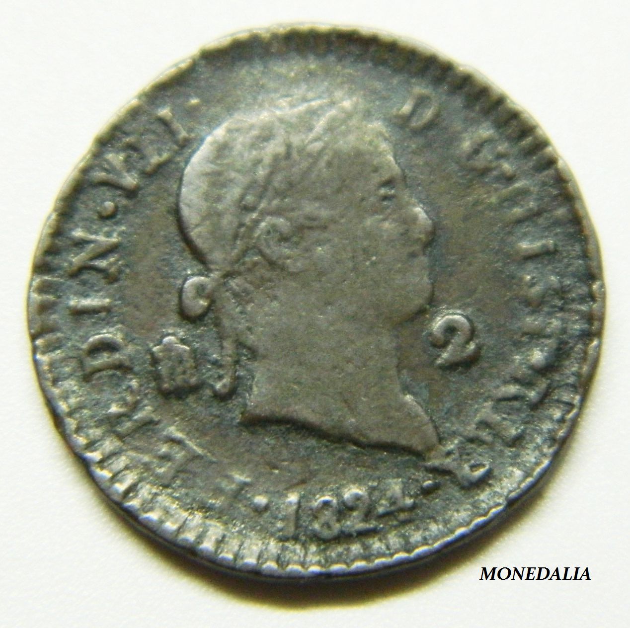 1824 - FERNANDO VII - 2 MARAVEDÍS - SEGOVIA