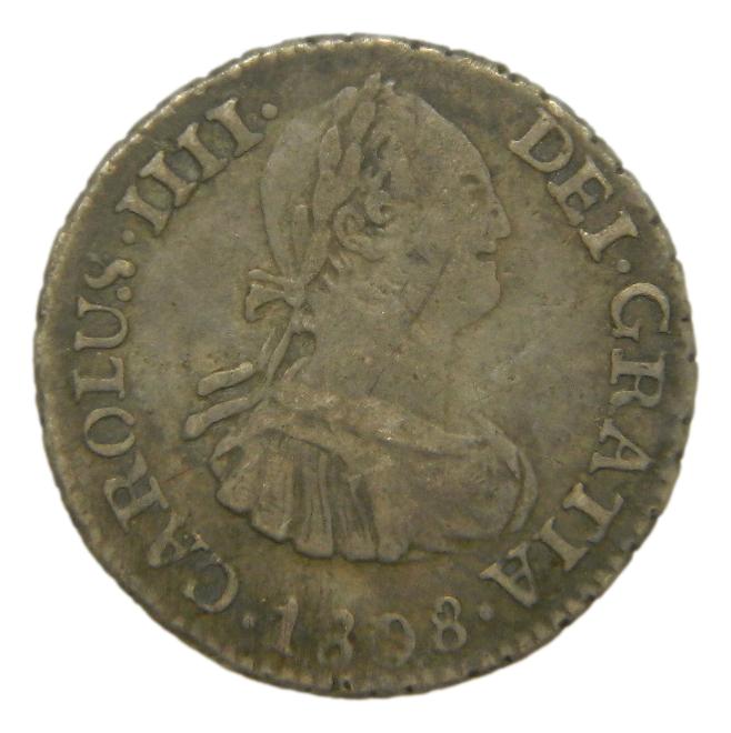 1808 - CARLOS IV - 1/2 REAL - POTOSI - PJ 