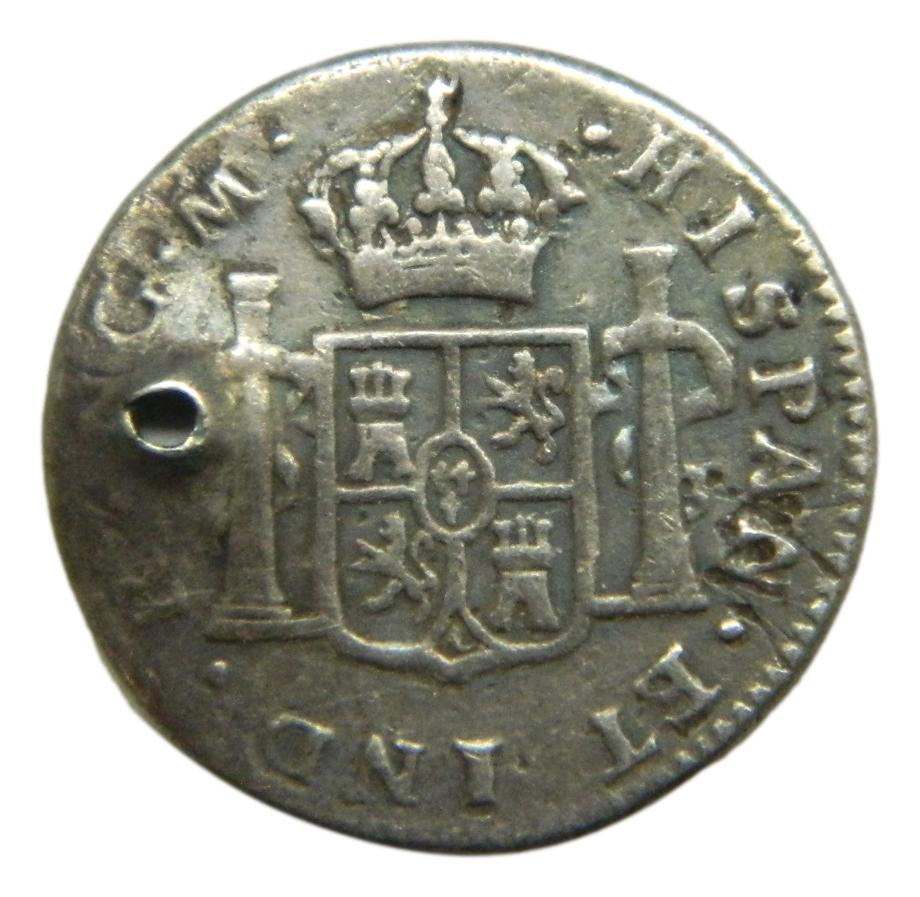 1795 M - CARLOS IV - 1/2 REAL - GUATEMALA
