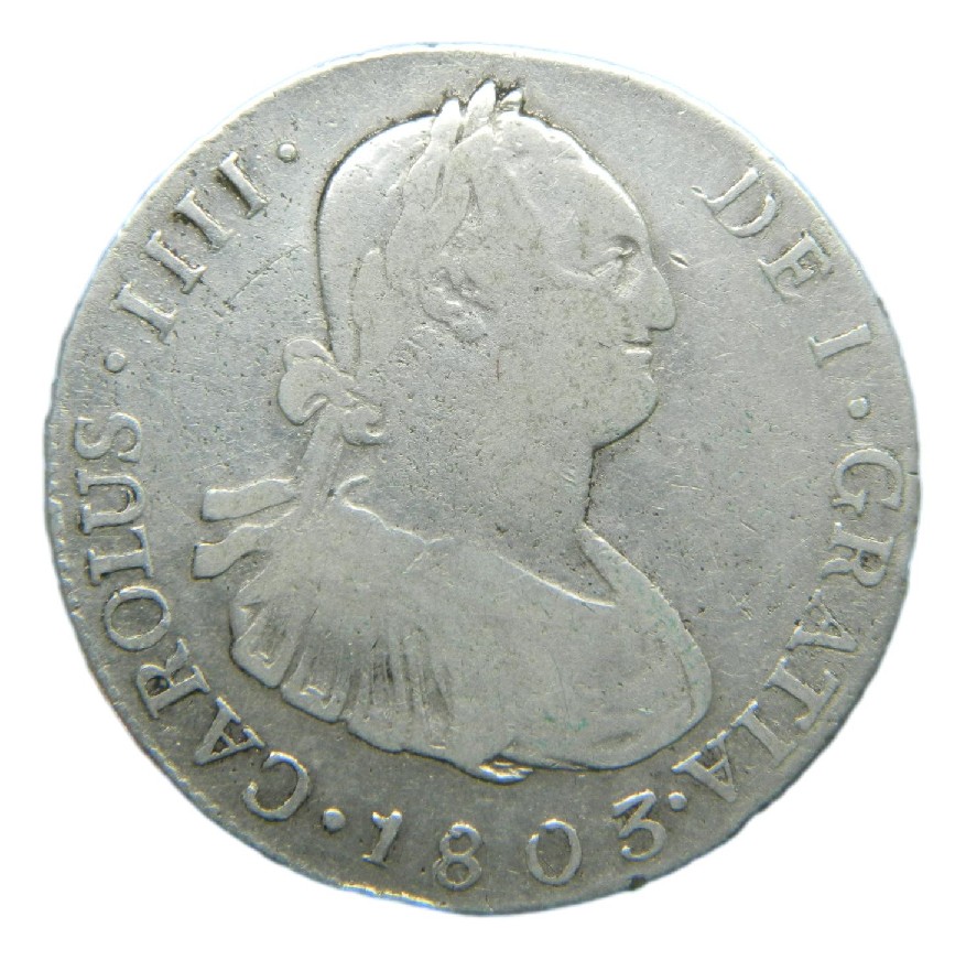 1803 M - CARLOS IV - 4 REALES - GUATEMALA - S8