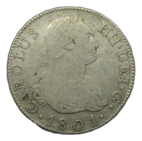 1801 FA - CARLOS IIII - 2 REALES - MADRID