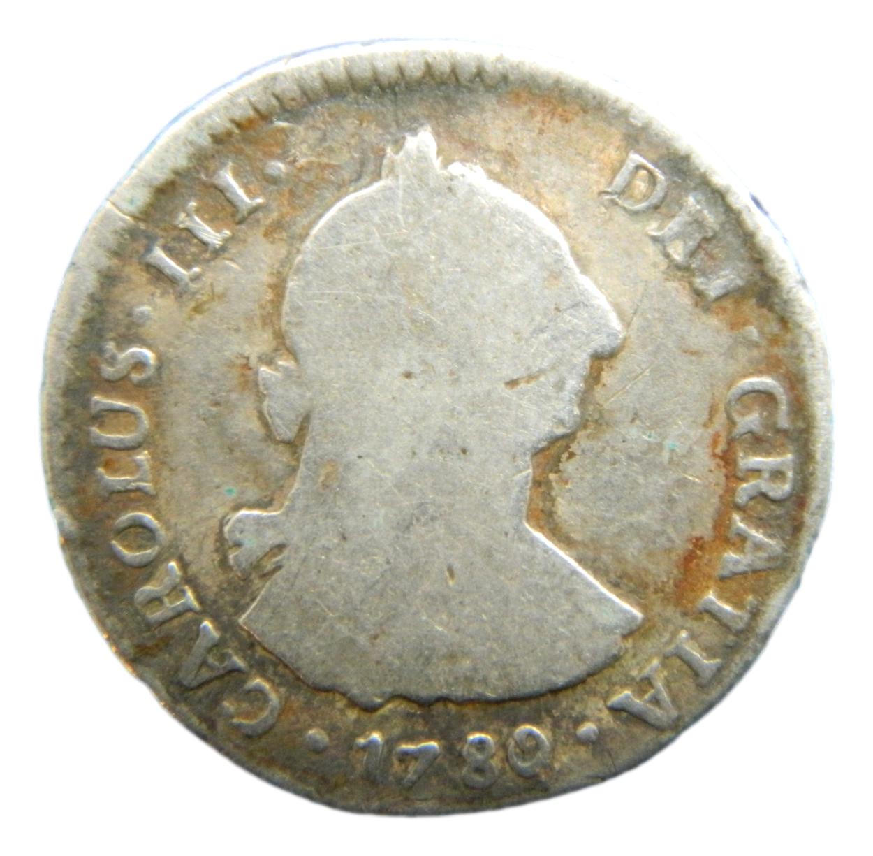 1780 DA - CARLOS III - 1 REAL - SANTIAGO - S8