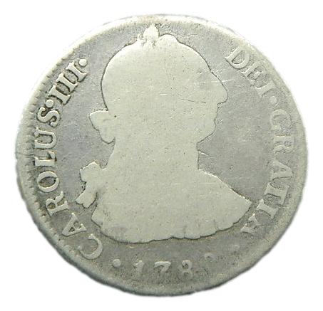 1780 MI - CARLOS III - 2 REALES - LIMA