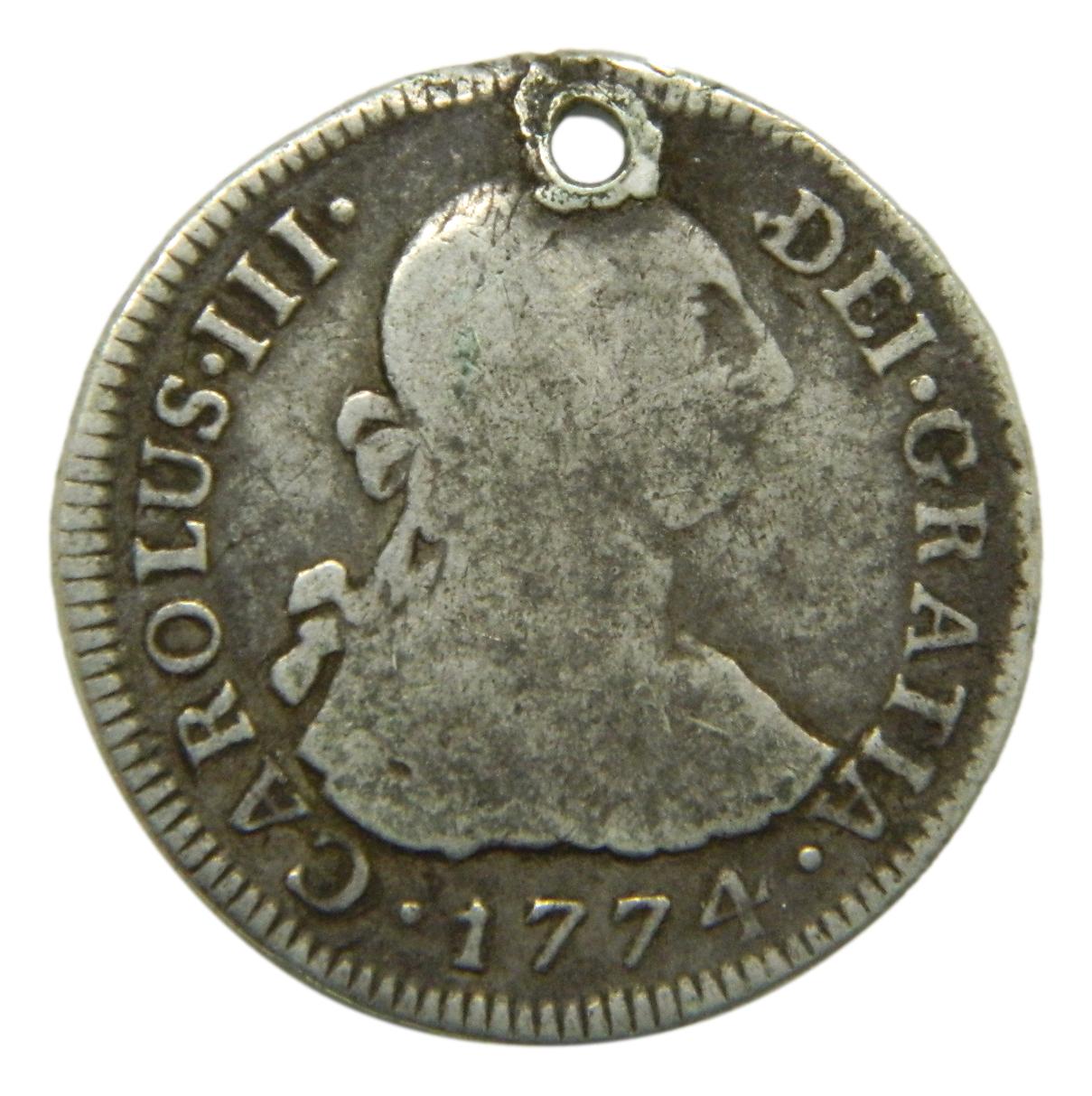 1774 JM - CARLOS III - 2 REALES - LIMA