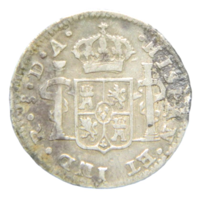 1798 DA - CARLOS IV - 1/2 REAL - SANTIAGO - S8