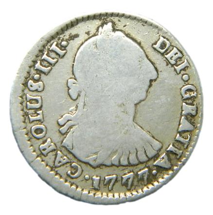 1777 PR - CARLOS III - 1 REAL - POTOSI - PLATA