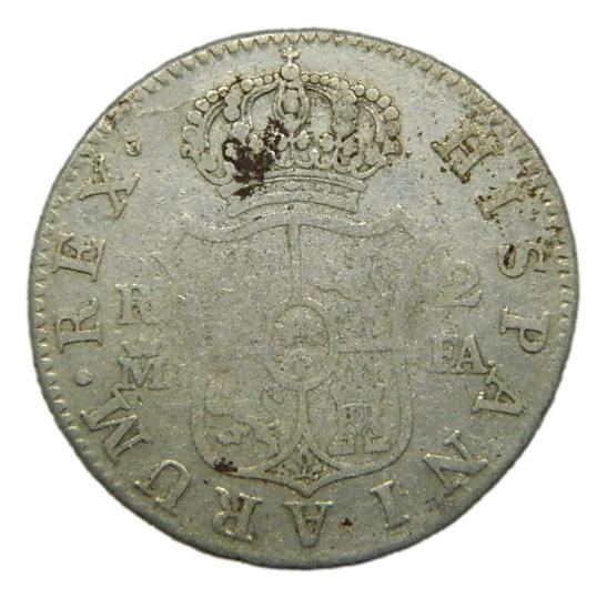 1801 FA - CARLOS IV - 2 REALES - MADRID