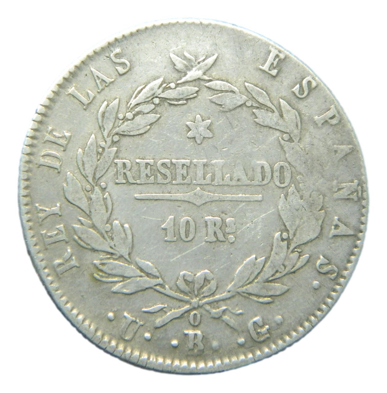 1821 - FERNANDO VII - 10 REALES - BILBAO - UG