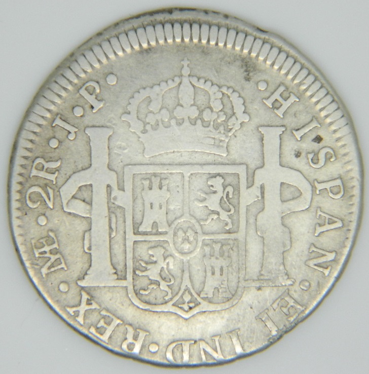 1816 JP - FERNANDO VII - 2 REALES - LIMA