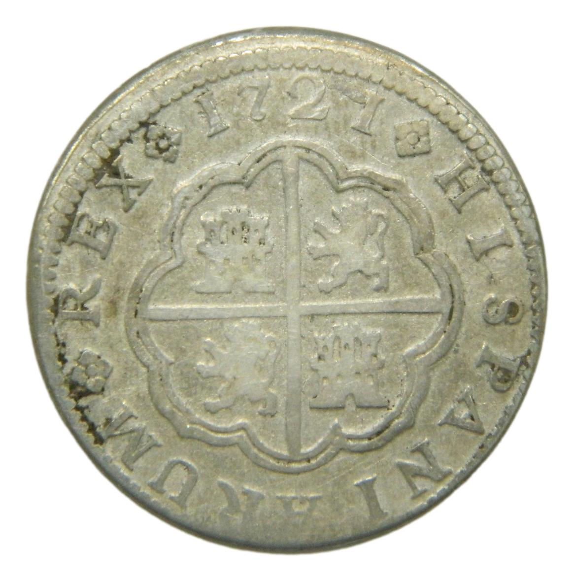 1721 JJ - FELIPE V - 2 REALES - CUENCA