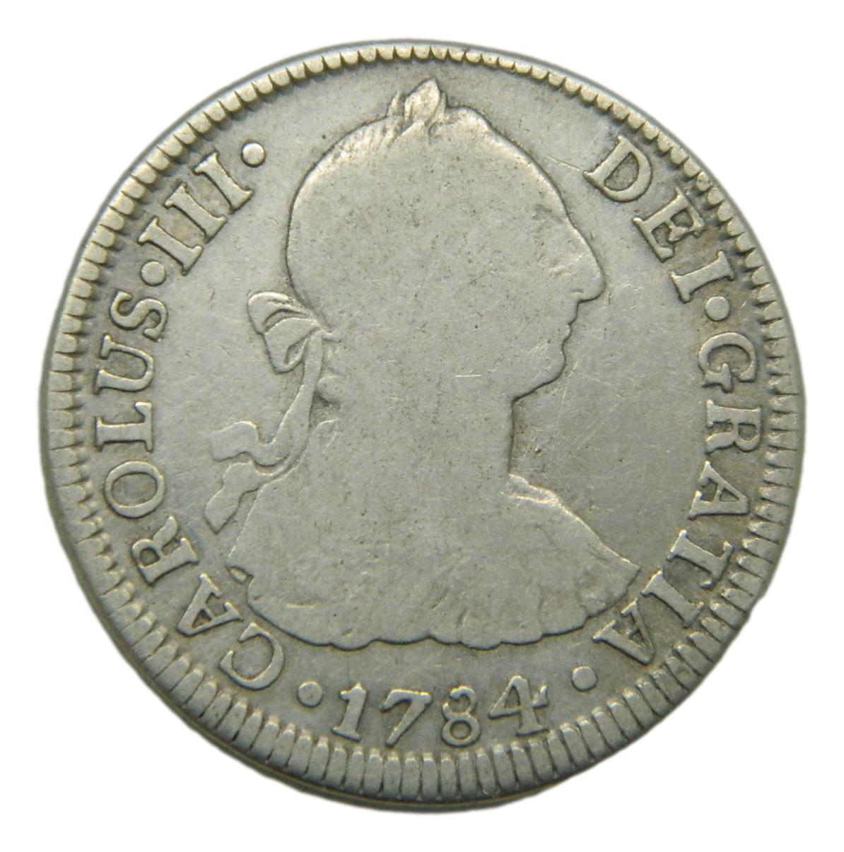 1784 FM - CARLOS III - 2 REALES - MEXICO