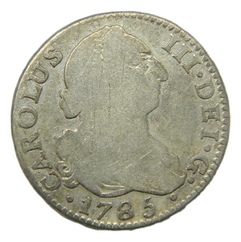 1785 DV - CARLOS III - 2 REALES - MADRID