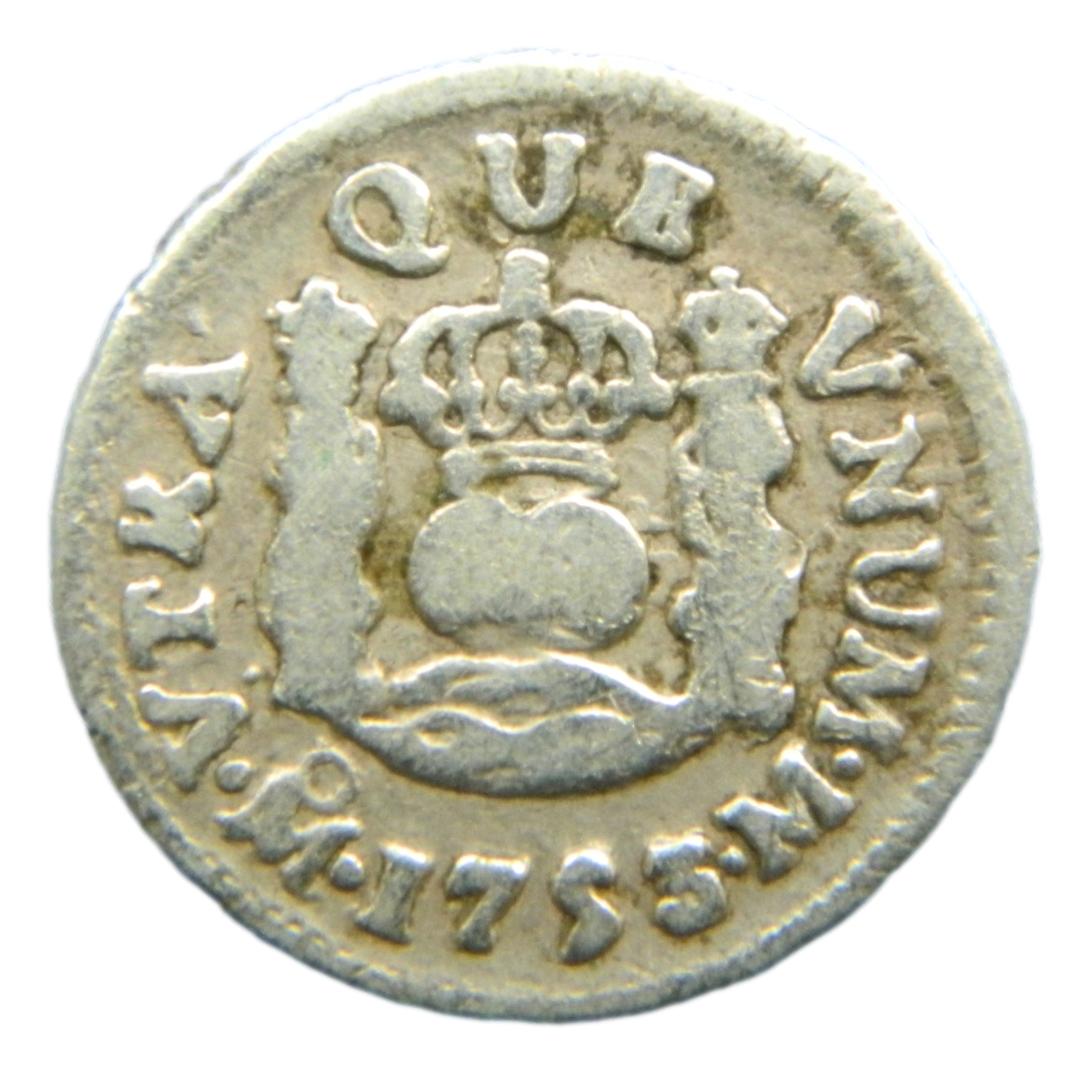 1753/1 M - FERNANDO VI - 1/2 REAL - MEXICO - S8