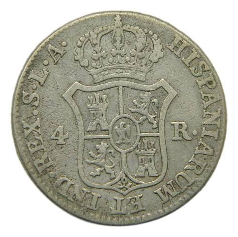 1812 LA - JOSE NAPOLEON - 4 REALES - SEVILLA