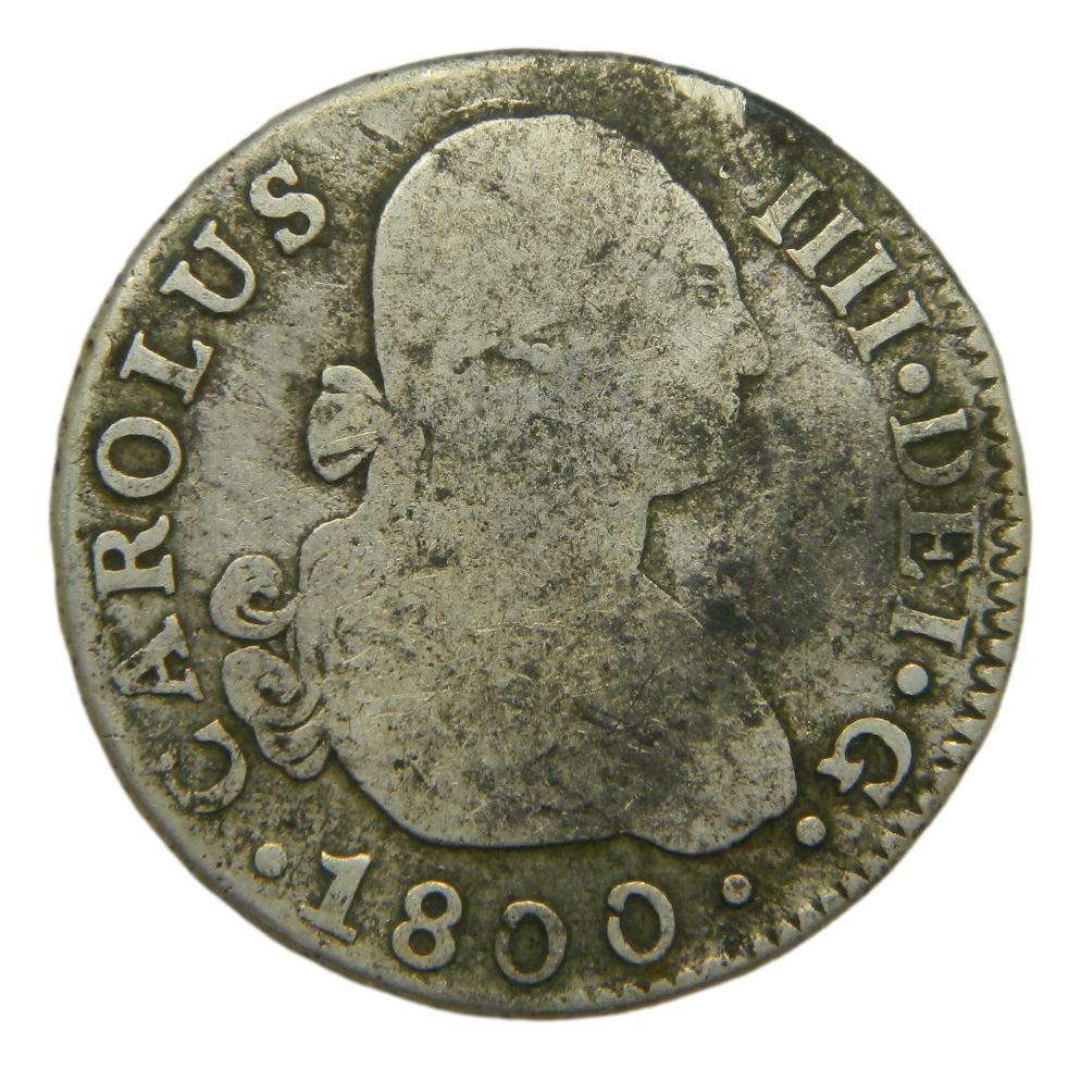 1800 - CARLOS IV - 2 REALES - SEVILLA - CN