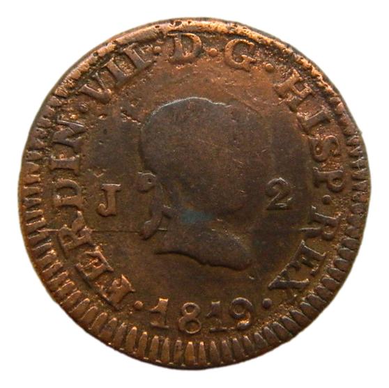 1819 - FERNANDO VII - 2 MARAVEDIS - JUBIA