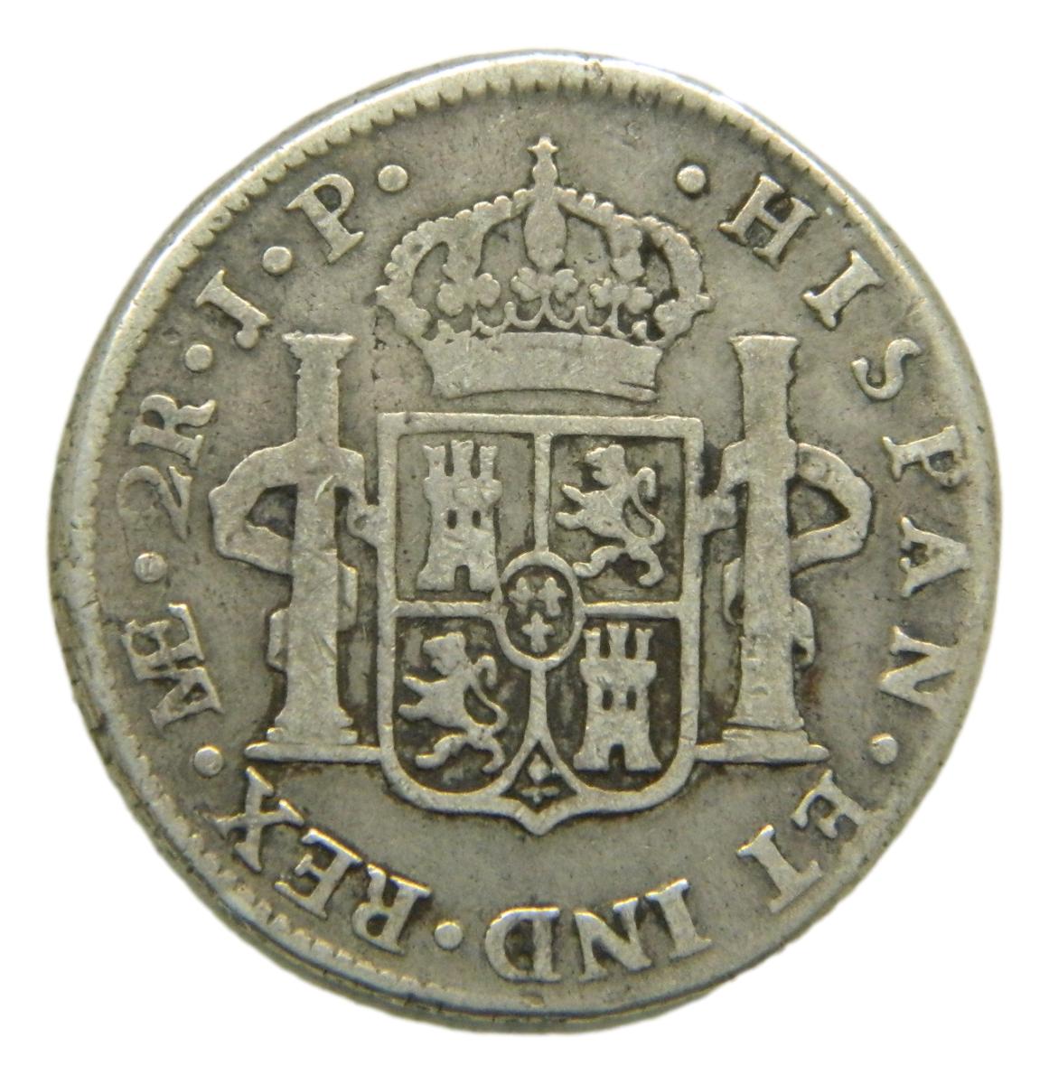 1806 JP - CARLOS IV - 2 REALES - LIMA