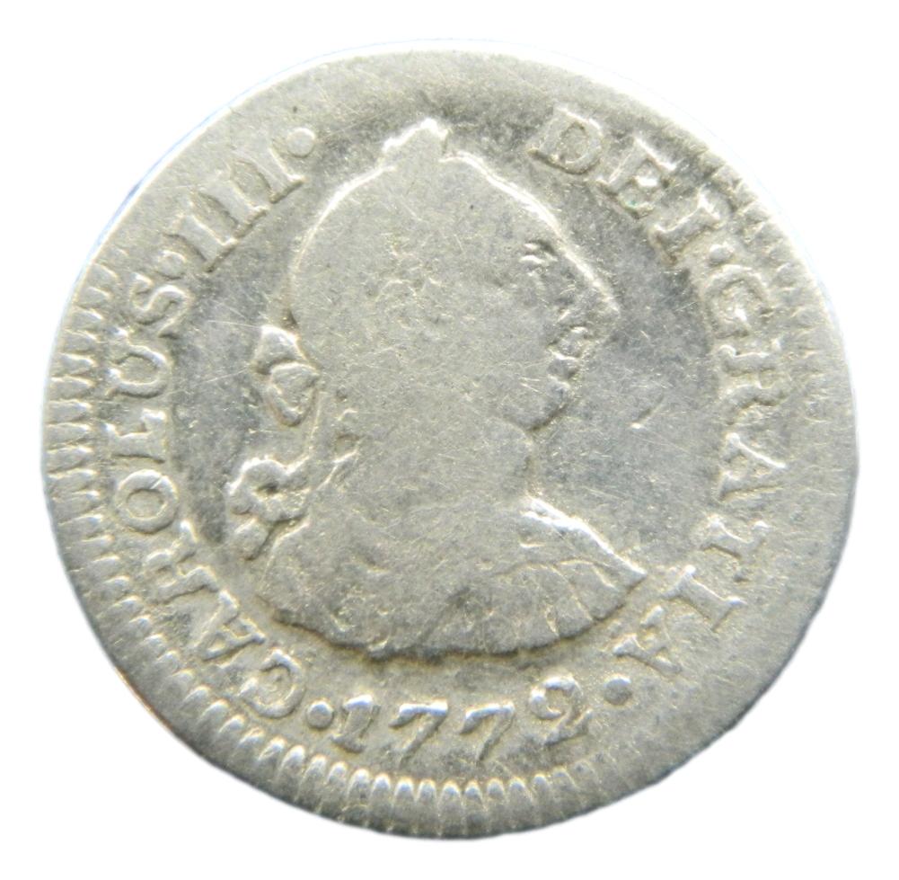 1772 FF - CARLOS III - 1/2 REAL - MEXICO - S8