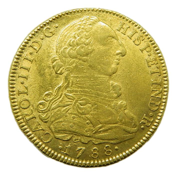 1788 JJ - CARLOS III - 8 ESCUDOS - NUEVO REINO