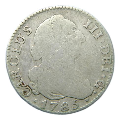 1785 DV - CARLOS III - 2 REALES - MADRID